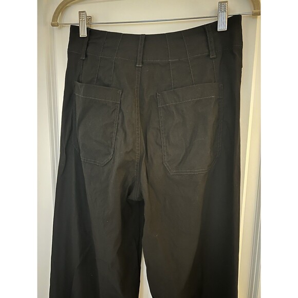 Anthropologie Black Full Length Wide Leg Colette Pants Size 28 EUC - Picture 6 of 10